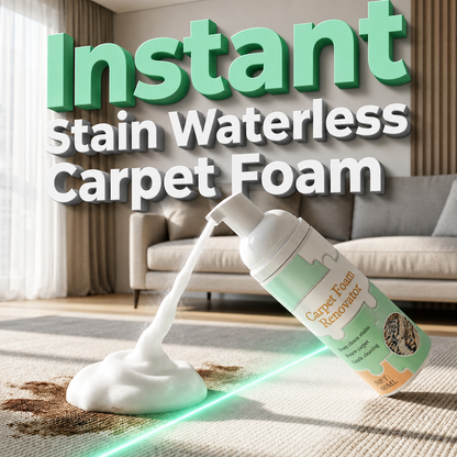 Waterless Carpet Foam Stain Remover with Towel