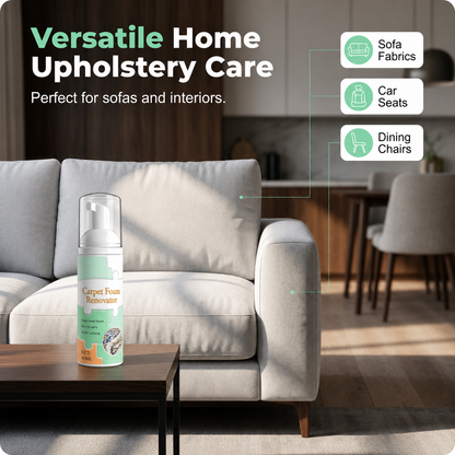 Waterless Carpet Foam Stain Remover with Towel
