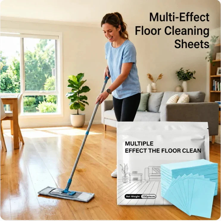 100 Piece Floor Cleaning Tablets Multi-Surface Cleaner for Hardwood Laminate Tile & RV Walls Antibacterial Deodorization Maintenance